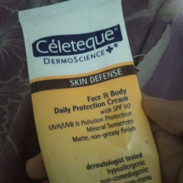 Celeteque Skin Defense Daily Protection Matte Moisturizer SPF 50 review photo by QSFUDI
