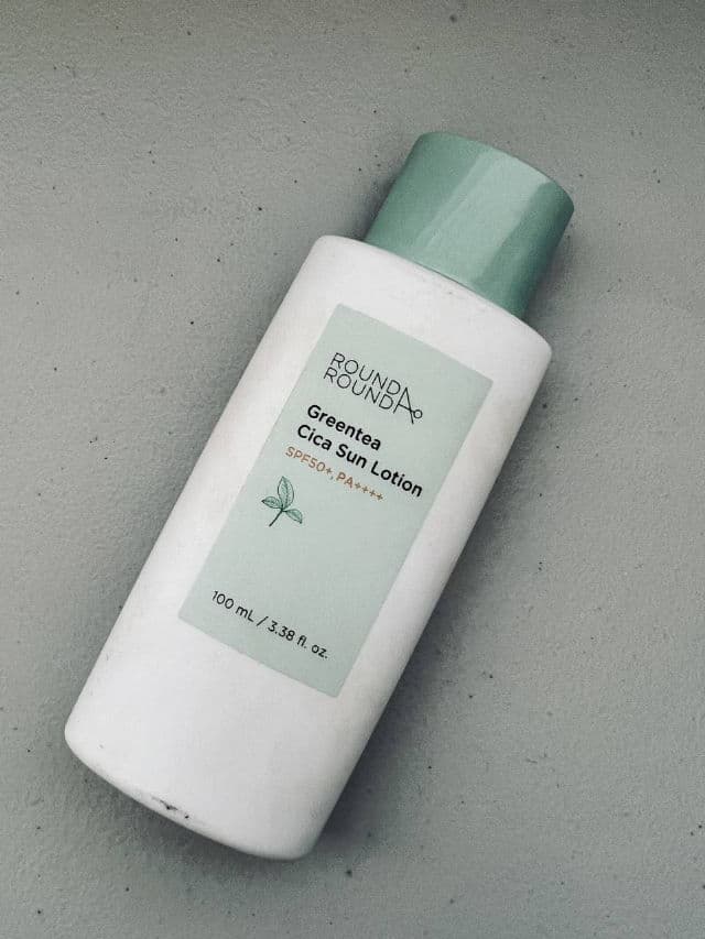 Round A' Round Green Tea Cica Sun Lotion review photo by LittleMiya