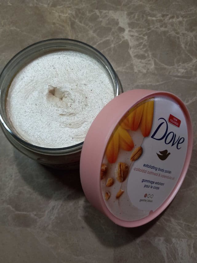 Dove Colloidal Oatmeal & Calendula Oil Gentle Exfoliating Body Polish review photo by lamamaishere