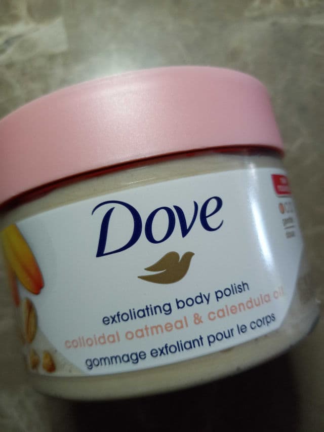 Dove Colloidal Oatmeal & Calendula Oil Gentle Exfoliating Body Polish review photo by lamamaishere