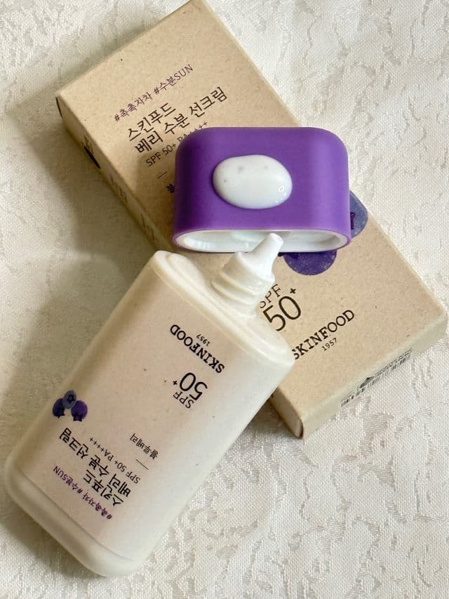 SKINFOOD Berry Moisturizing Sun Cream SPF50+ PA++++ review photo by Lingua