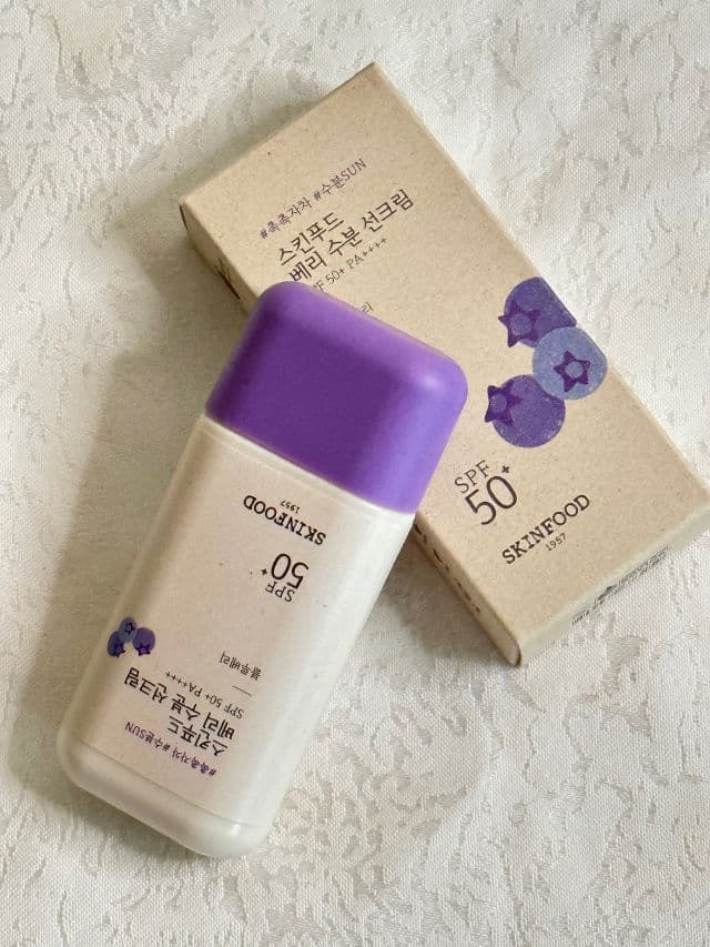 SKINFOOD Berry Moisturizing Sun Cream SPF50+ PA++++ review photo by Lingua