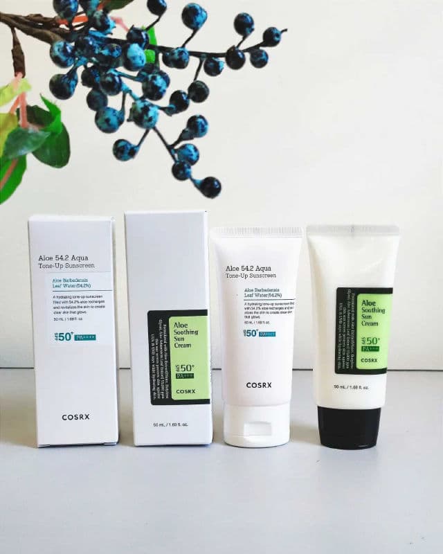 COSRX Aloe 54.2 Aqua Tone-up Sunscreen SPF50+ PA++++ review photo by ThuyTran