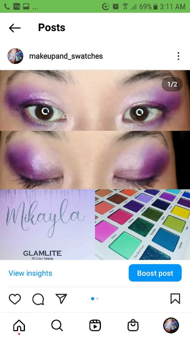 Glamlite Mikayla Eyeshadow Palette review photo by Maluna