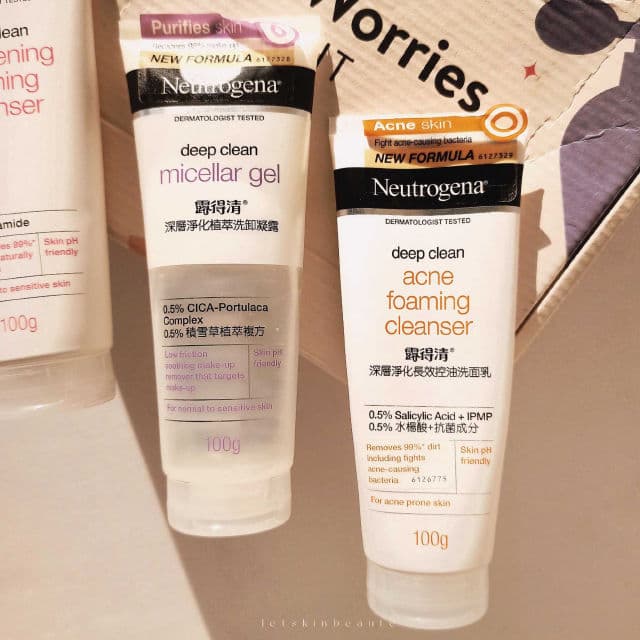 Neutrogena Deep Clean Micellar Gel Cleanser review photo by Letskinbeaute