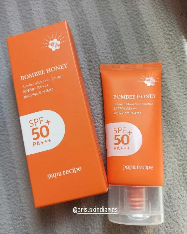 PAPA RECIPE Bombee Moist Sun Essence SPF 50+ PA+++ review photo by prisskindiaries