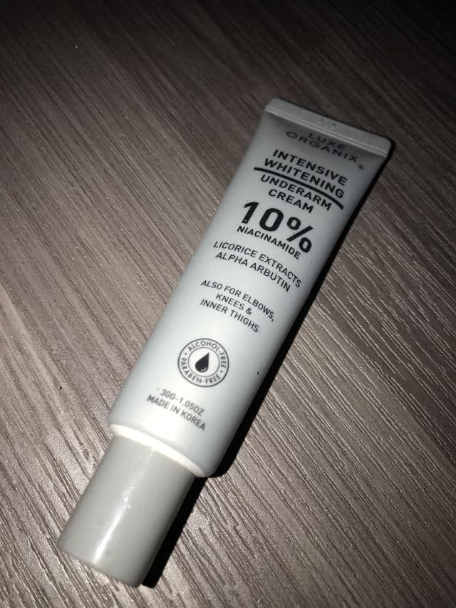 Luxe Organix Intensive Whitening Underarm Cream 10% Niacinamide review photo by Leonabelle
