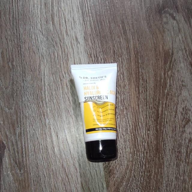 Haldi & Hyaluronic Acid Sunscreen SPF 50+ PA+++ product review