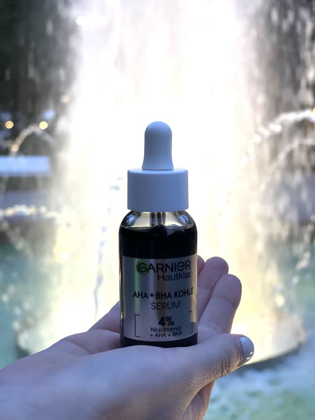 Garnier SkinActive 4% AHA + BHA Charcoal Serum review photo by alitestingbug