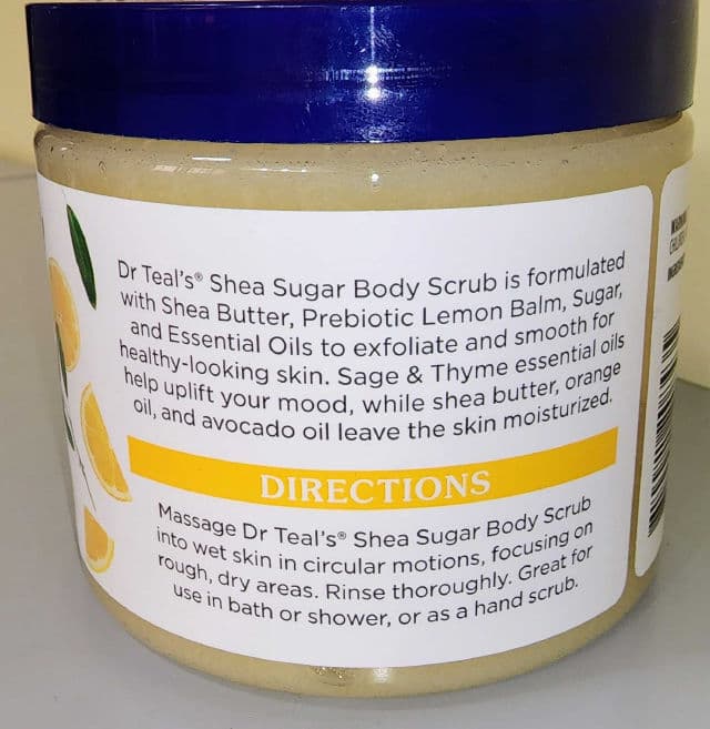 Dr Teal's Shea Sugar Body Scrub - Shea Butter & Almond Oil review photo by EricaM1985