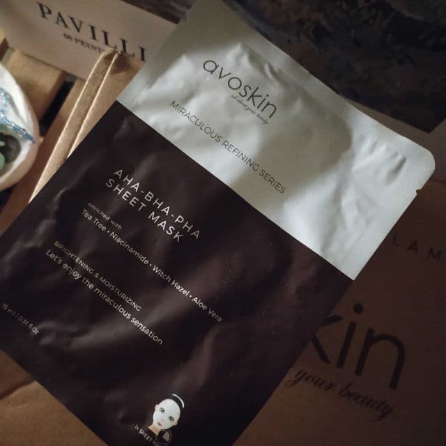 Avoskin Miraculous Refining AHA-BHA-PHA Sheet Mask review photo by cahya30