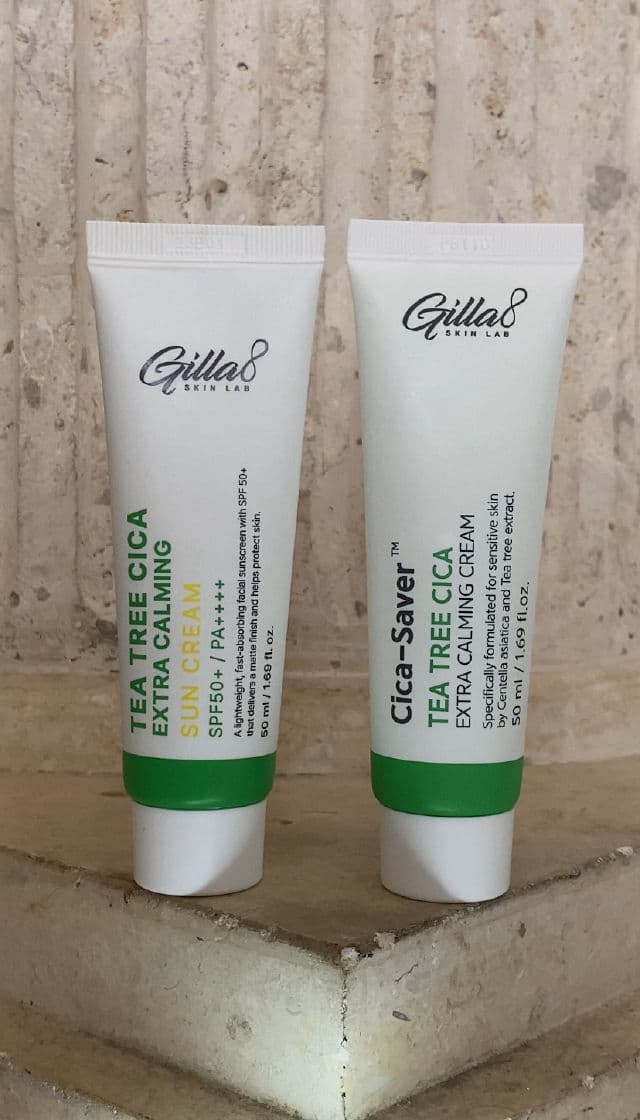Gilla8 Tea Tree Cica Extra Calming Sun Screen SPF 50+ PA++++ review photo by skinsupportco