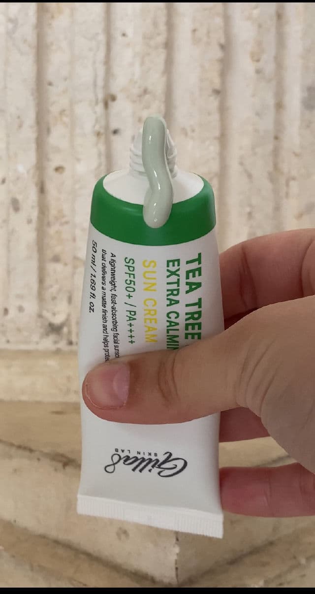 Gilla8 Tea Tree Cica Extra Calming Sun Screen SPF 50+ PA++++ review photo by skinsupportco
