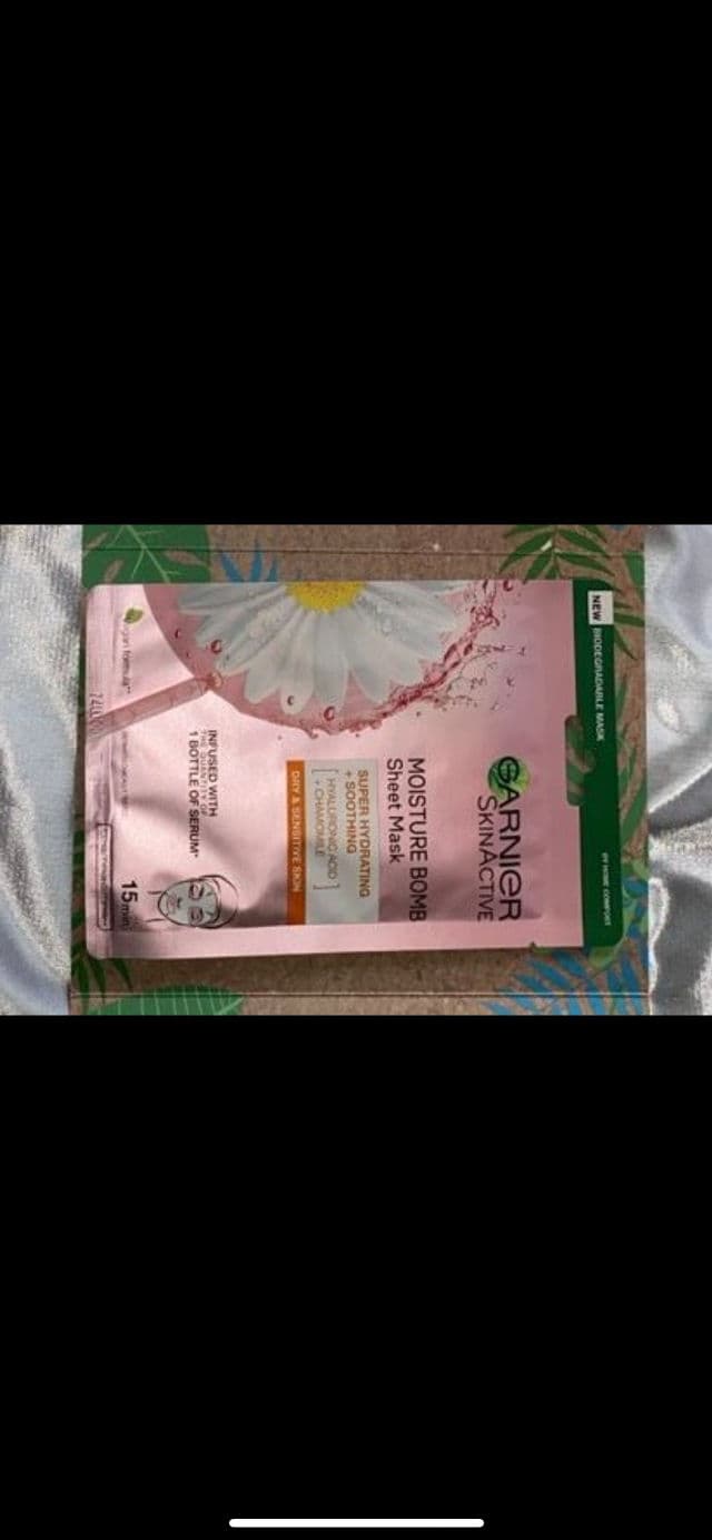 Garnier SkinActive Moisture Bomb Sheet Mask - Soothing review photo by AminaNaseer