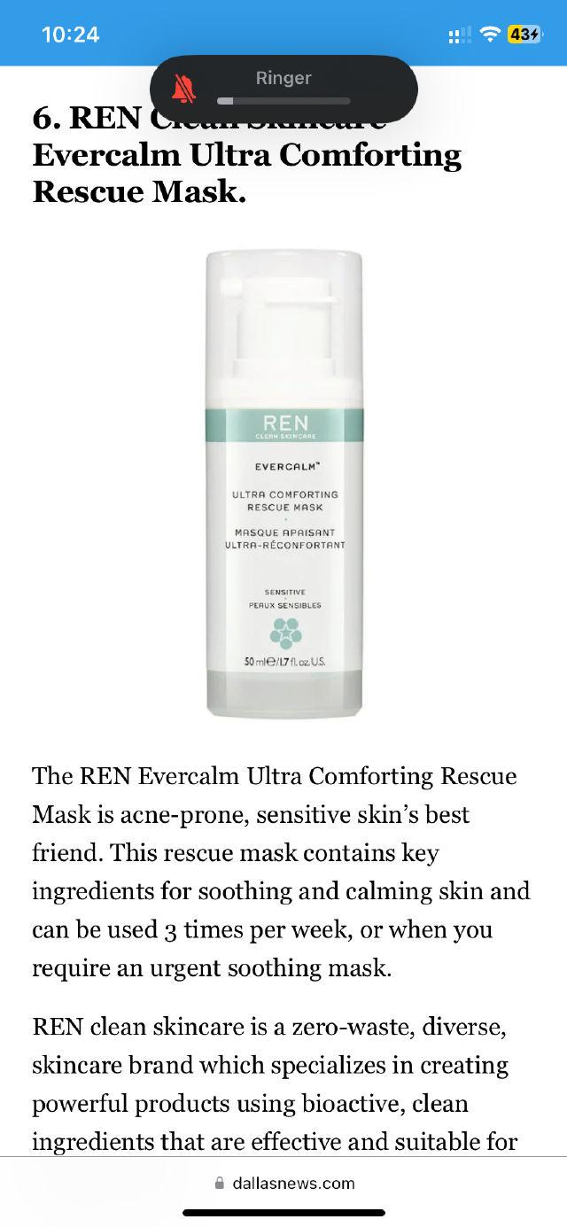 Evercalm Ultra Comfort Rescue Mask product review
