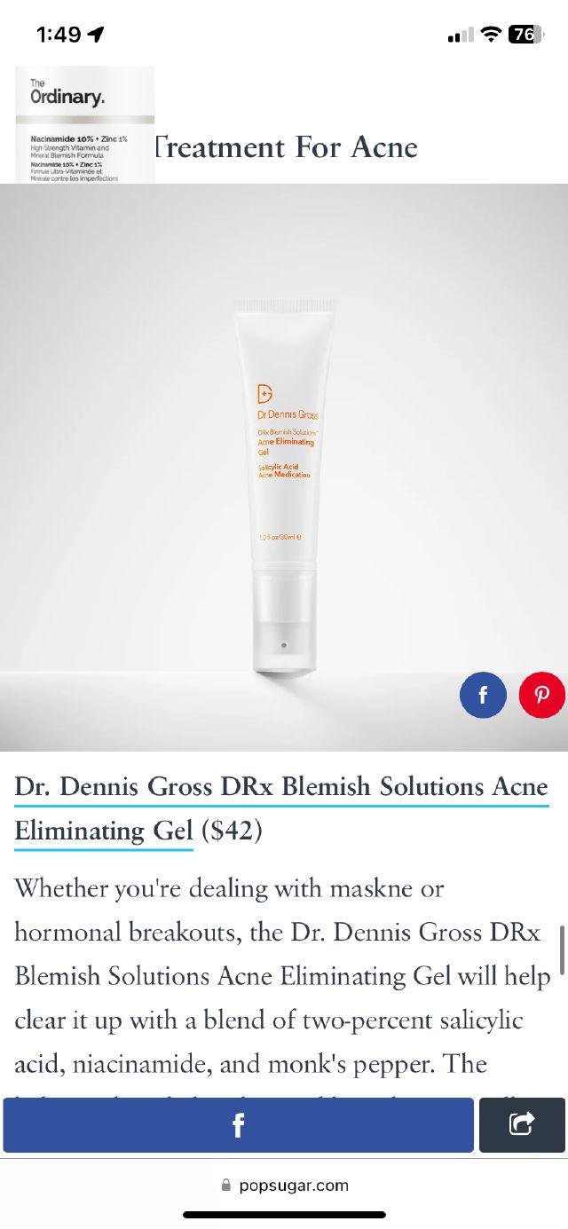 DRx Blemish Solutions Acne Eliminating Gel product review