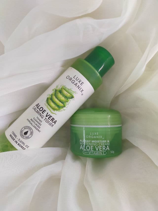 Luxe Organix 97% Aloe Vera All Day Moisture and Whitening Cream with Vitamin C review photo by desyuhh