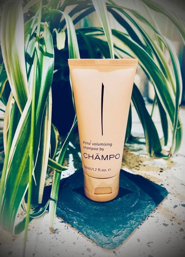 Champo Haircare Pitta Volumising Shampoo review photo by testingone2three