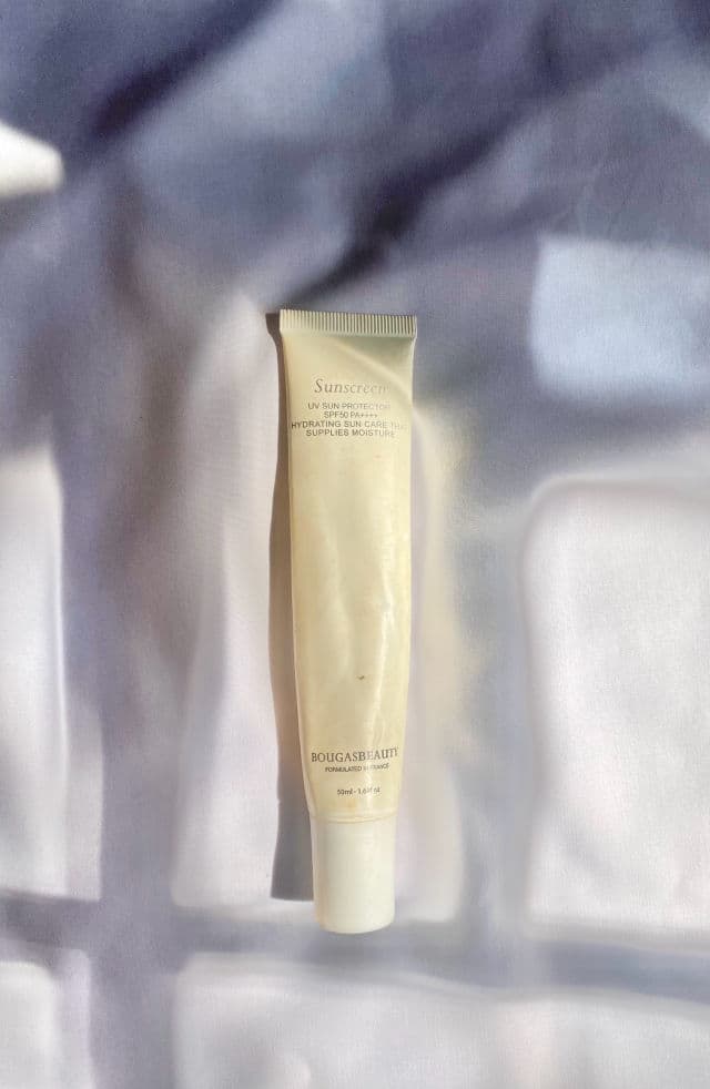 Bougas Beauty Sunscreen review photo by emptiesbydee