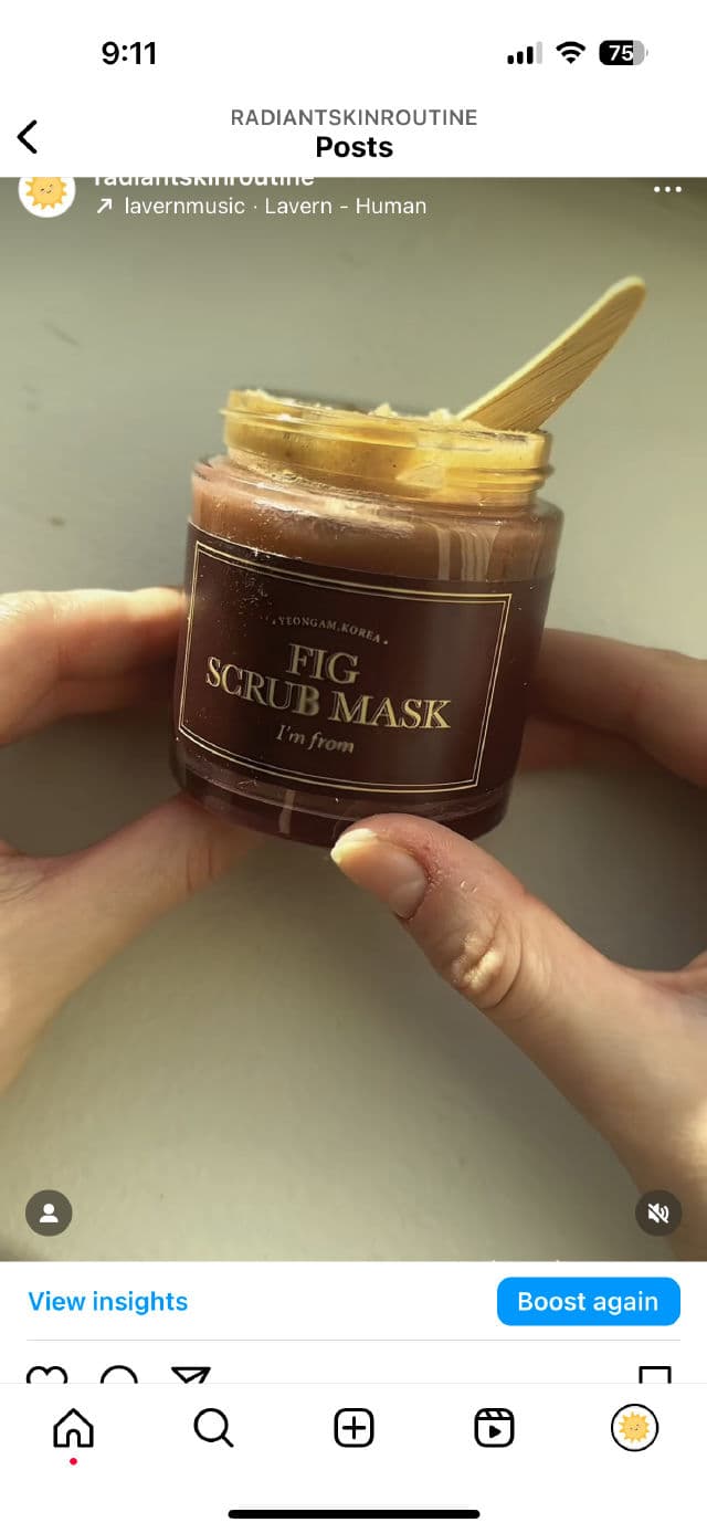 I'M FROM Fig Scrub Mask review photo by radiantskinroutine