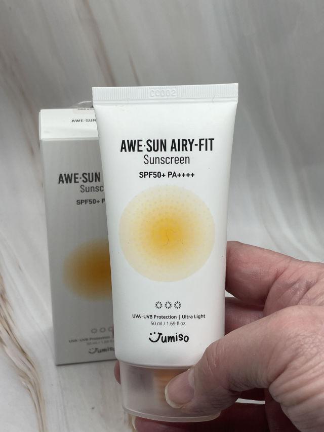 Awe-Sun Airyfit Sunscreen SPF50+ PA ++++  product review