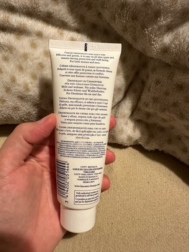 Lancaster Beauty Eau de Lancaster Deodorant Cream review photo by n97s