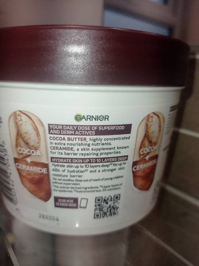 Garnier Body Superfood 48h Repairing Body Butter Cocoa + Ceramide review photo by kgrig