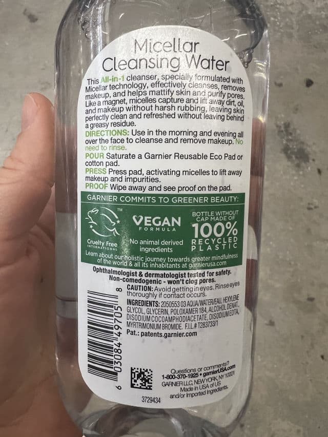 Garnier Nutritioniste SkinActive Micellar Cleansing Water All-in-1 Mattifying review photo by TinaSweet11