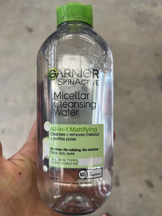 Garnier Nutritioniste SkinActive Micellar Cleansing Water All-in-1 Mattifying review photo by TinaSweet11