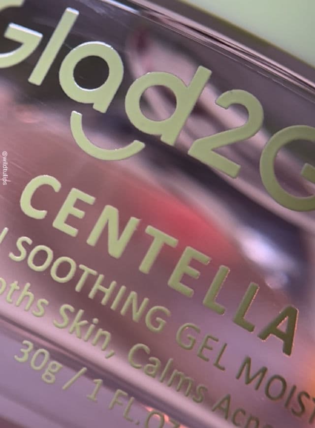 Glad2Glow Centella Allantoin Soothing Gel Moisturizer review photo by wildtulips