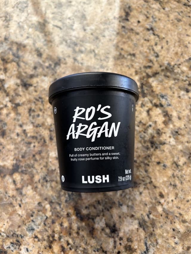 LUSH Ro's Argan Body Conditioner review photo by Olivebeautyreviews