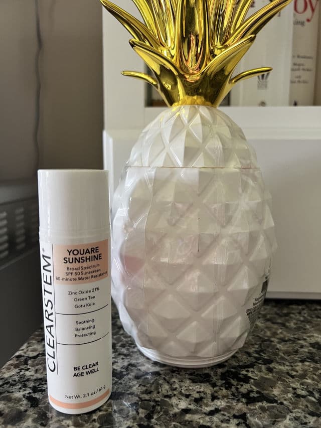 CLEARSTEM Skincare Youaresunshine Sheer Broad Spectrum SPF 50+ review photo by LaLeCham