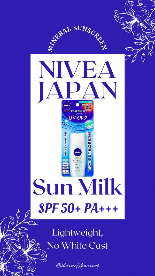 Nivea Sun Protect Water Milk Mild SPF 50 PA+++ review photo by theartofskincarett