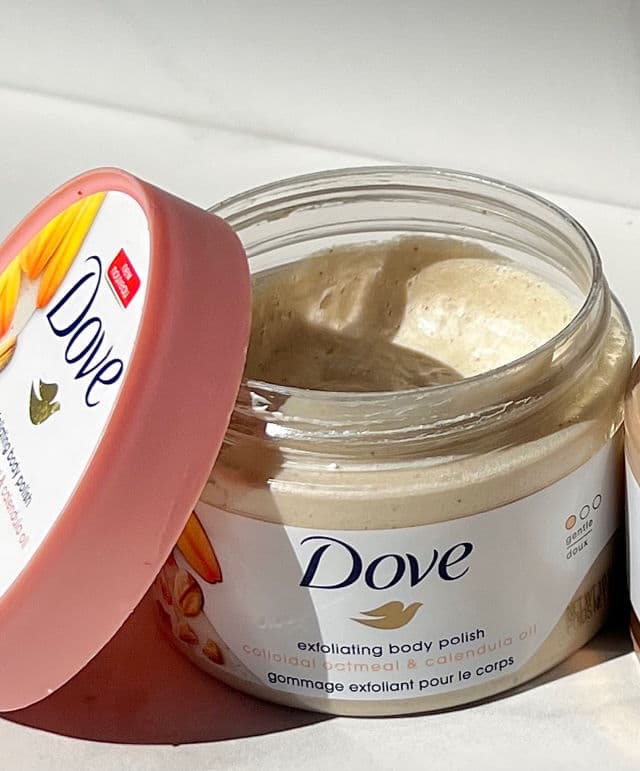 Dove Colloidal Oatmeal & Calendula Oil Gentle Exfoliating Body Polish review photo by glowwithhima