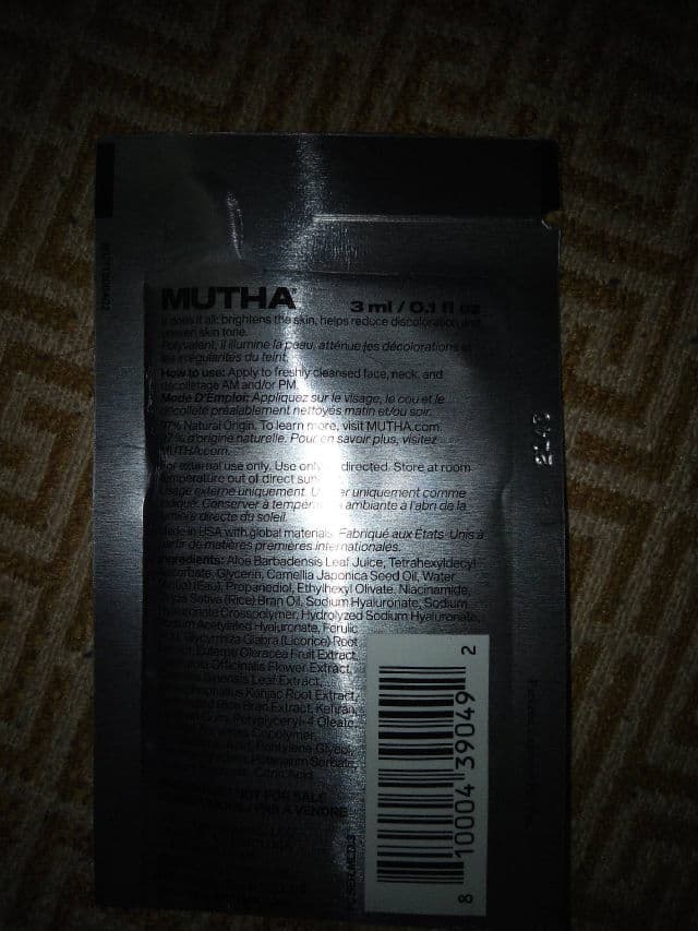 MUTHA No.1 Serum review photo by 1Chatty1