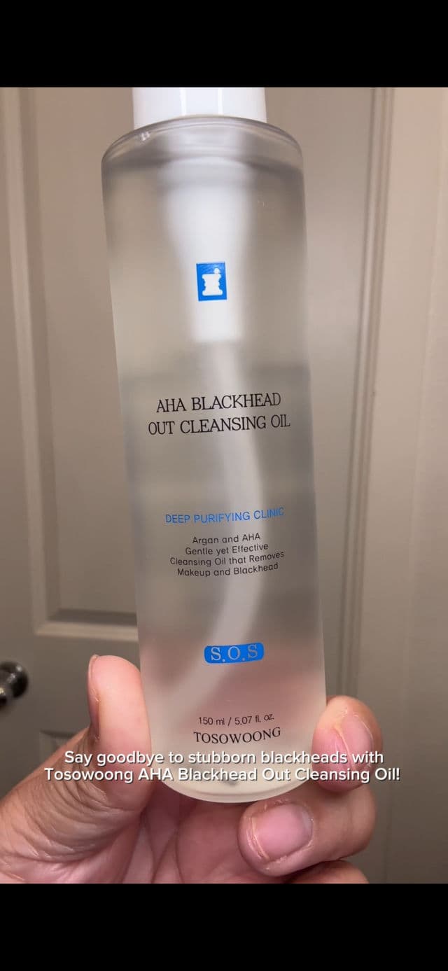 TOSOWOONG AHA Blackhead Out Cleansing Oil review photo by BeautyWithAra
