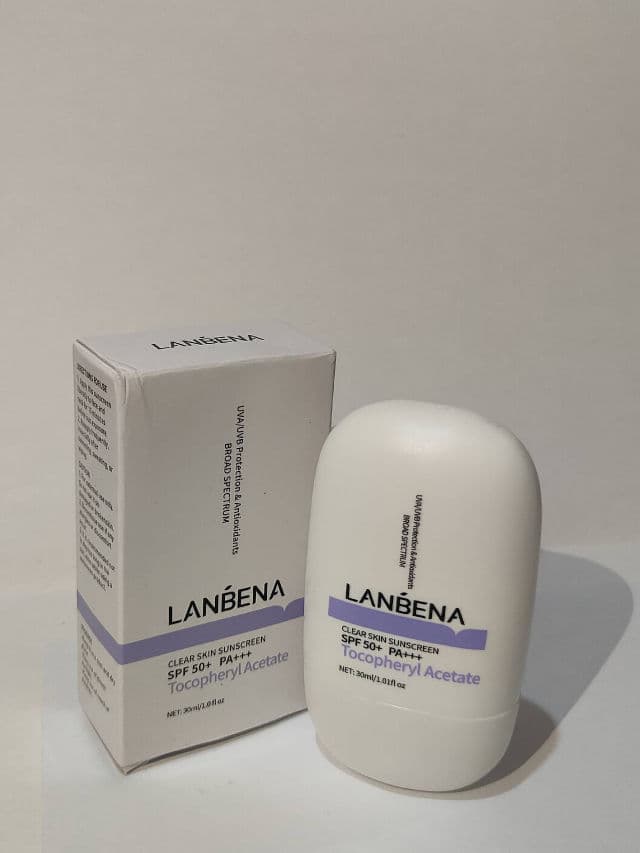 Lanbena Clear Skin Sunscreen SPF 50+ PA+++ review photo by cshai