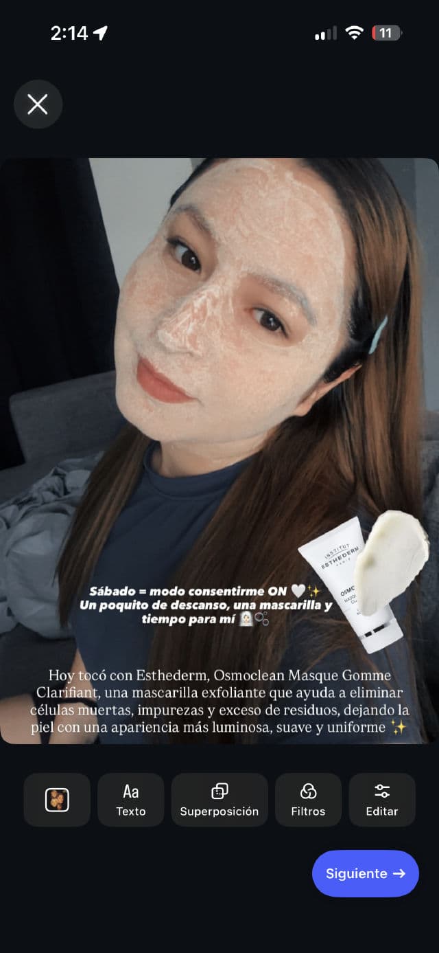 Institut Esthederm Paris Lightening Buffing Mask review photo by JossUGC