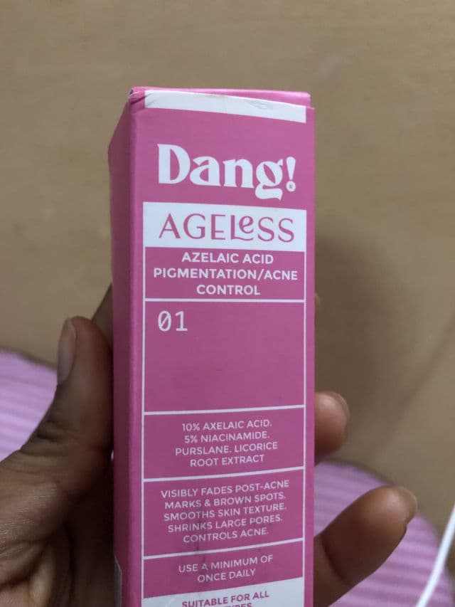 Dang! Ageless Azelaic Acid Pigmentation/Acne Control review photo by Oyiza