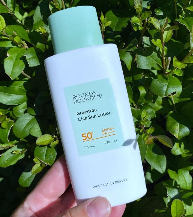 Round A' Round Green Tea Cica Sun Lotion review photo by sugarkittymeow