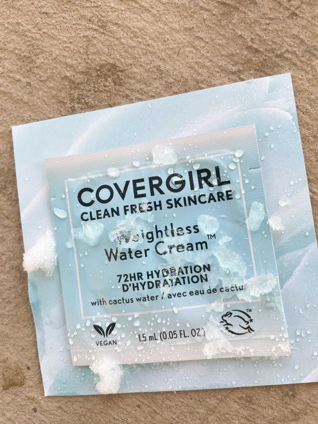 Clean Fresh Skincare Weightless Water Cream product review