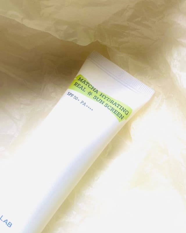 B_LAB Matcha Hydrating Real Sun Screen SPF 50+ PA++++ review photo by FSha