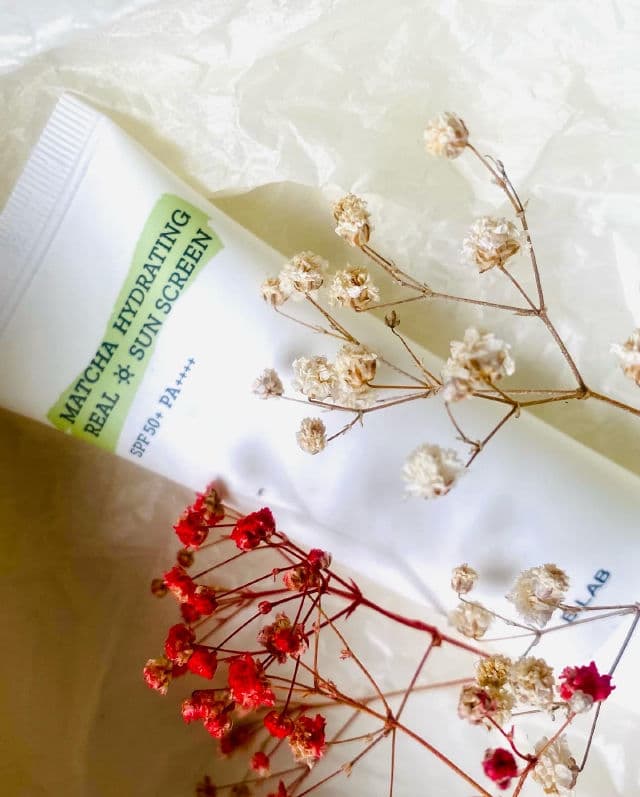 B_LAB Matcha Hydrating Real Sun Screen SPF 50+ PA++++ review photo by FSha