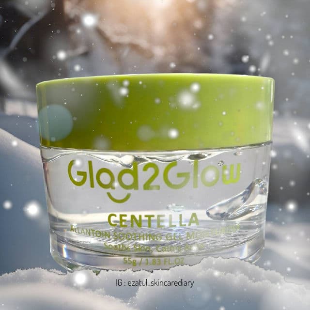 Glad2Glow Centella Allantoin Soothing Gel Moisturizer review photo by ezatulSkincareDiary