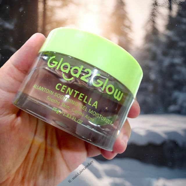 Glad2Glow Centella Allantoin Soothing Gel Moisturizer review photo by ezatulSkincareDiary