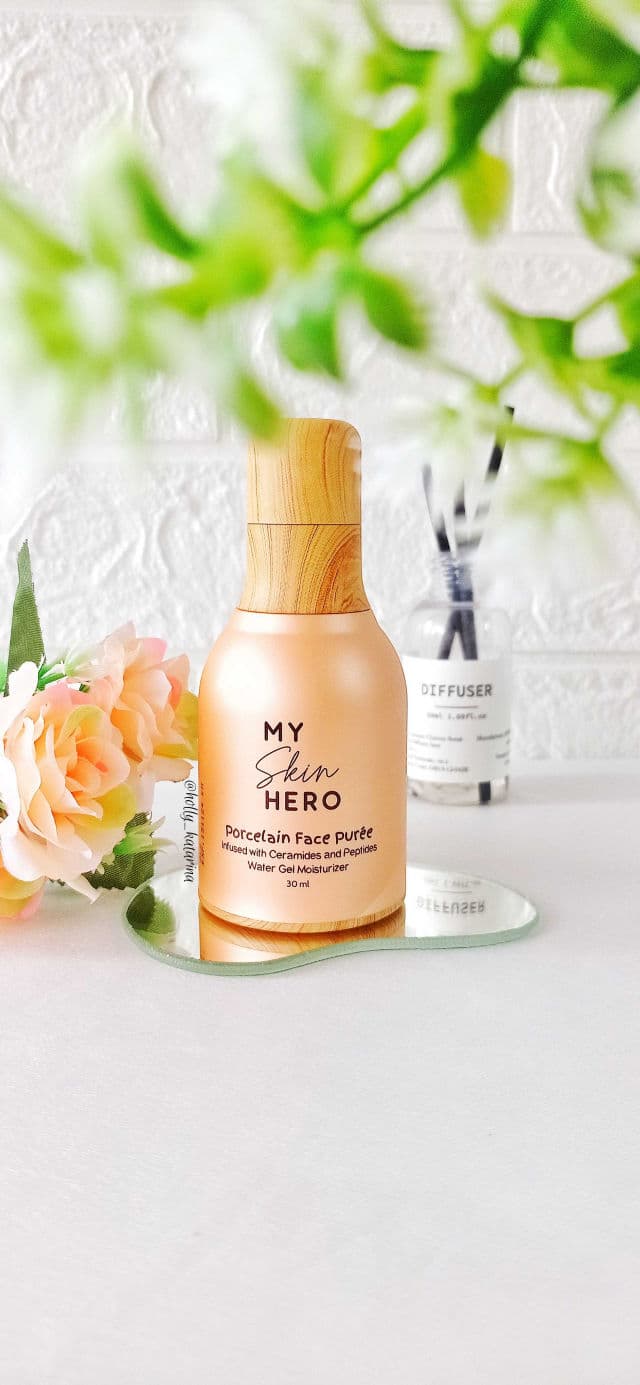 My Skin Hero Porcelain Face Purée Water Gel Moisturizer review photo by Hollykatarina