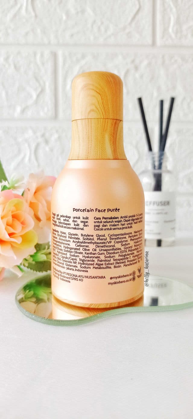 My Skin Hero Porcelain Face Purée Water Gel Moisturizer review photo by Hollykatarina