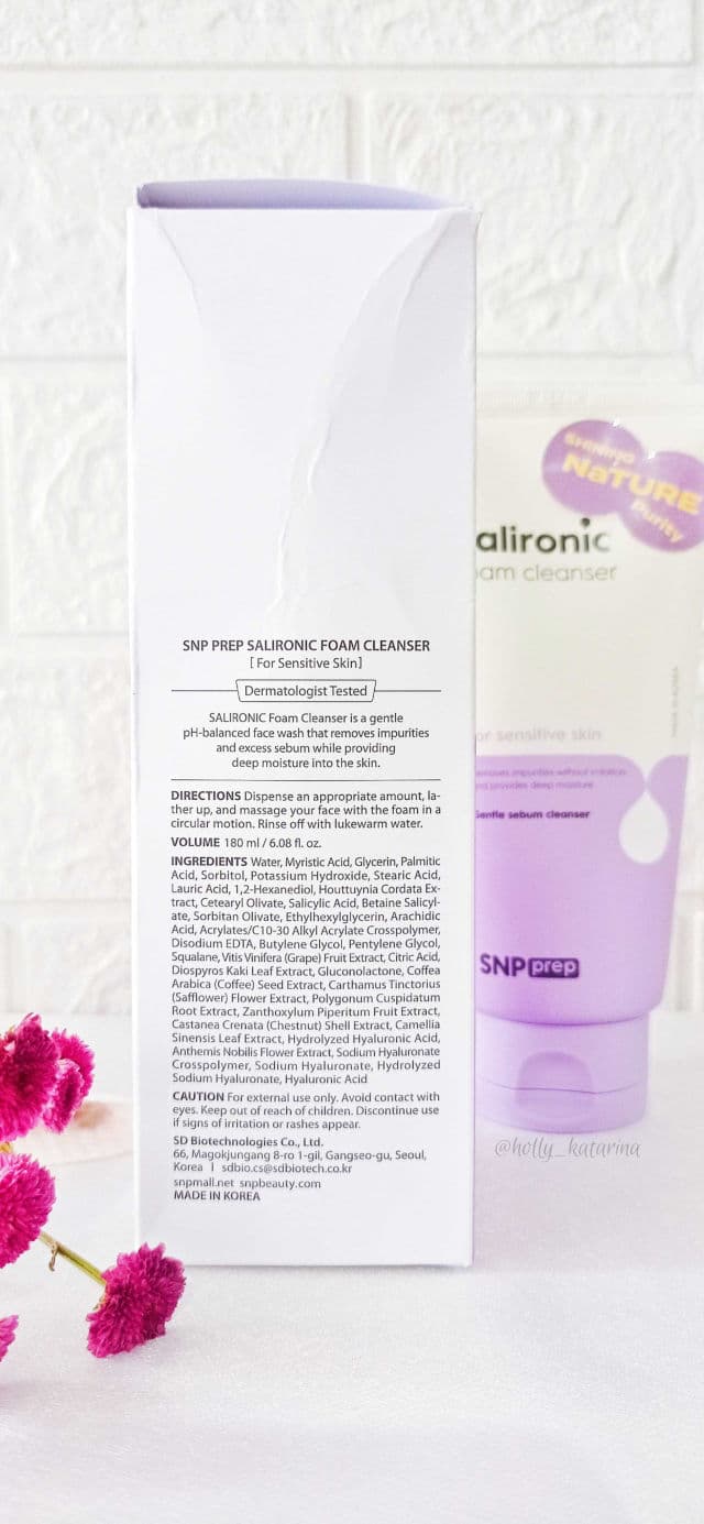 SNP Prep Salironic Foam Cleanser review photo by Hollykatarina
