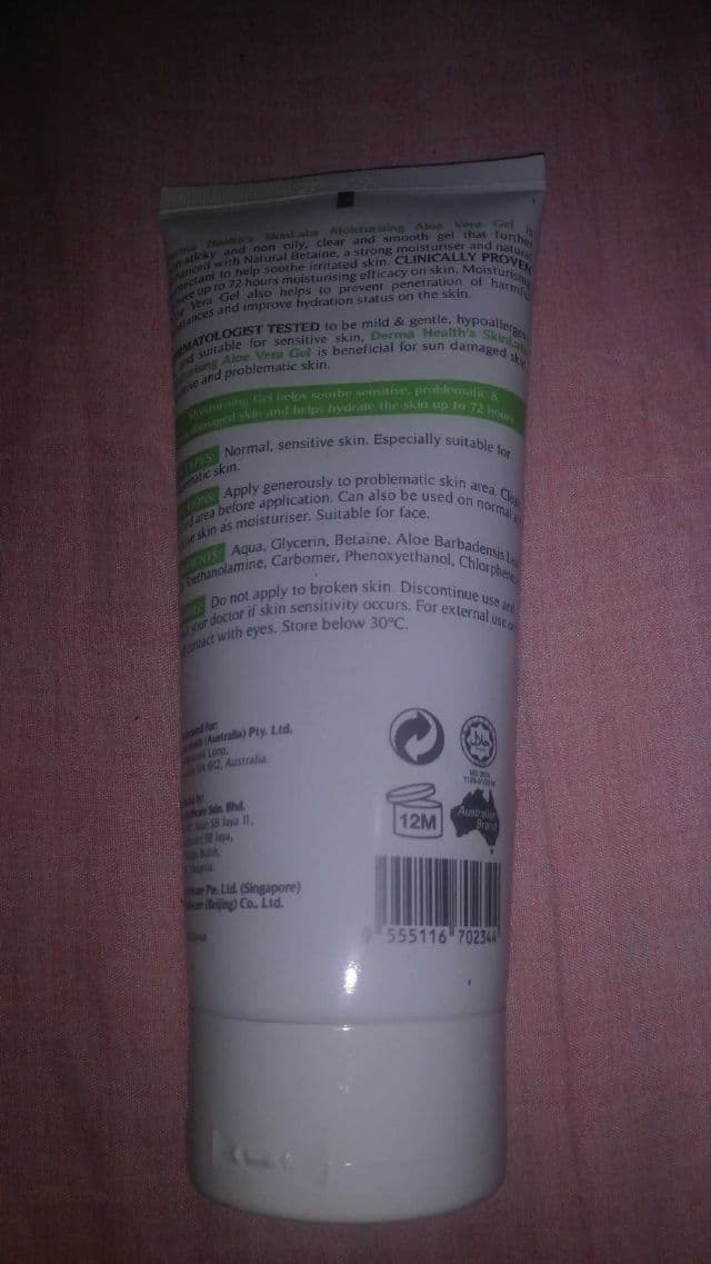 Derma Health's Skinlabs Moisturising Aloe Vera Gel review photo by amirhafizz