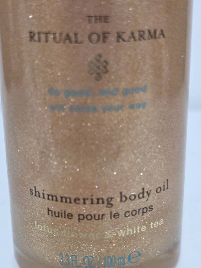 Rituals The Ritual of Karma Soul Shimmering Body Oil review photo by IceE81